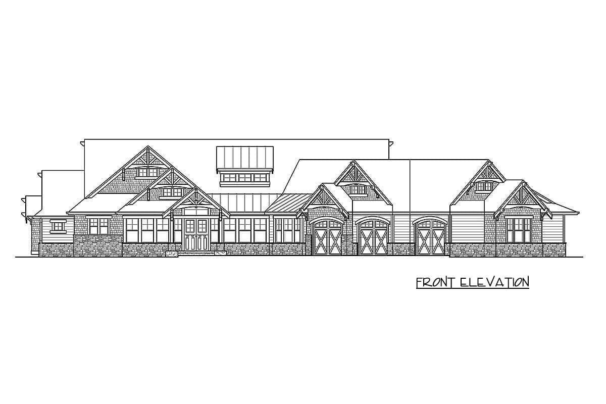 Plan 23568JD: Amazing One-Level Craftsman House Plan - 4420 Sq Ft - Image #59 - Craftsman, Northwest, Ranch, Rustic, Shingle
