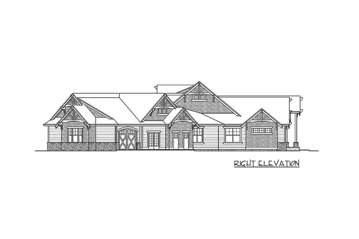 Plan 23568JD: Amazing One-Level Craftsman House Plan - 4420 Sq Ft - Image #62 - Craftsman, Northwest, Ranch, Rustic, Shingle