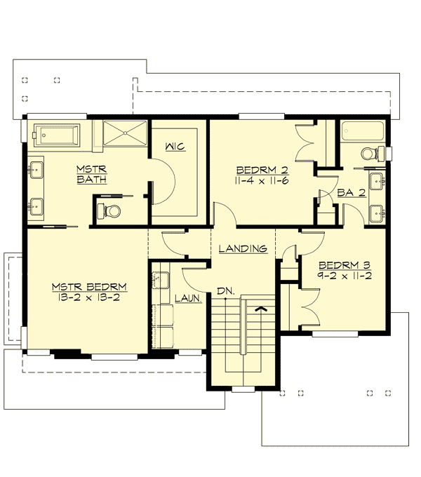 Plan 23569JD: Contemporary House Plan for Sloping Lot - Floor Plan - 2nd Floor - Contemporary, Northwest