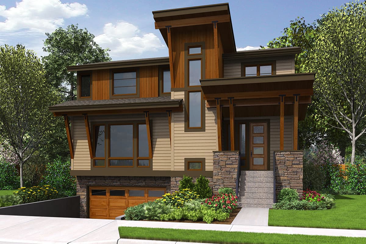 Plan 23569JD: Contemporary House Plan for Sloping Lot - Image #26 - Contemporary, Northwest