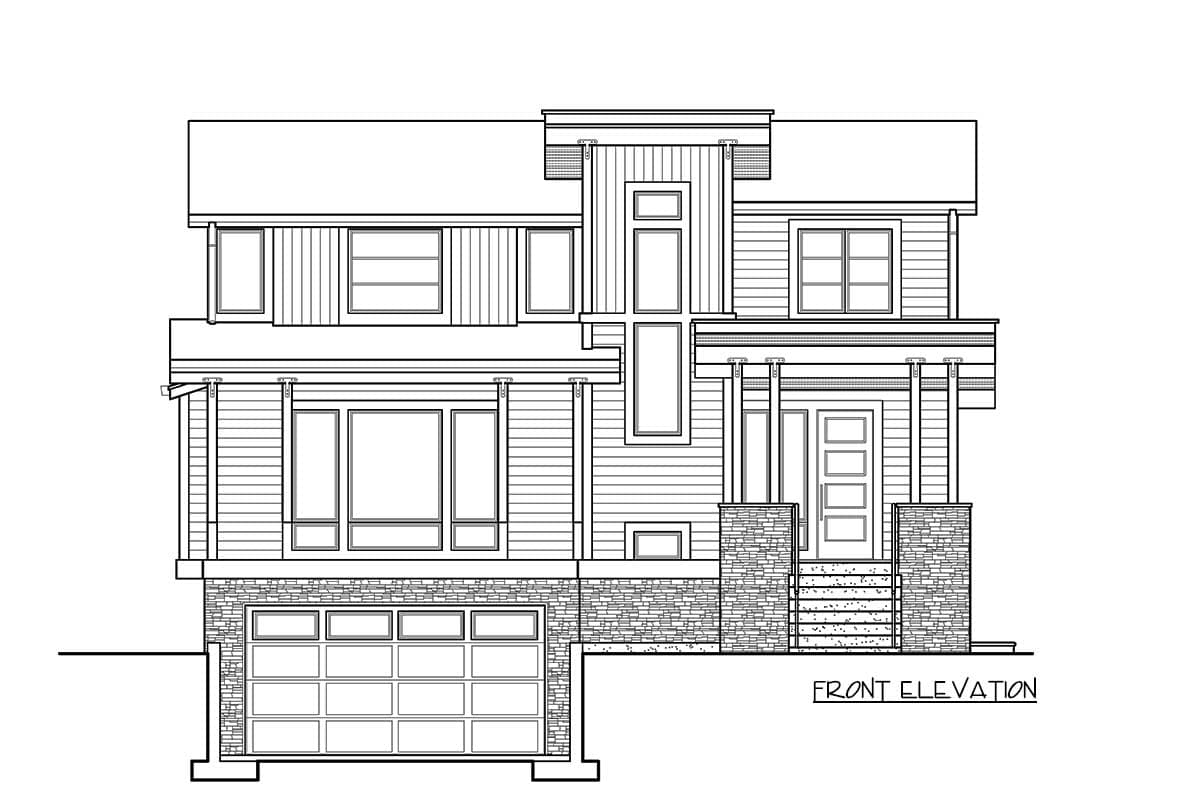 Plan 23569JD: Contemporary House Plan for Sloping Lot - Image #27 - Contemporary, Northwest