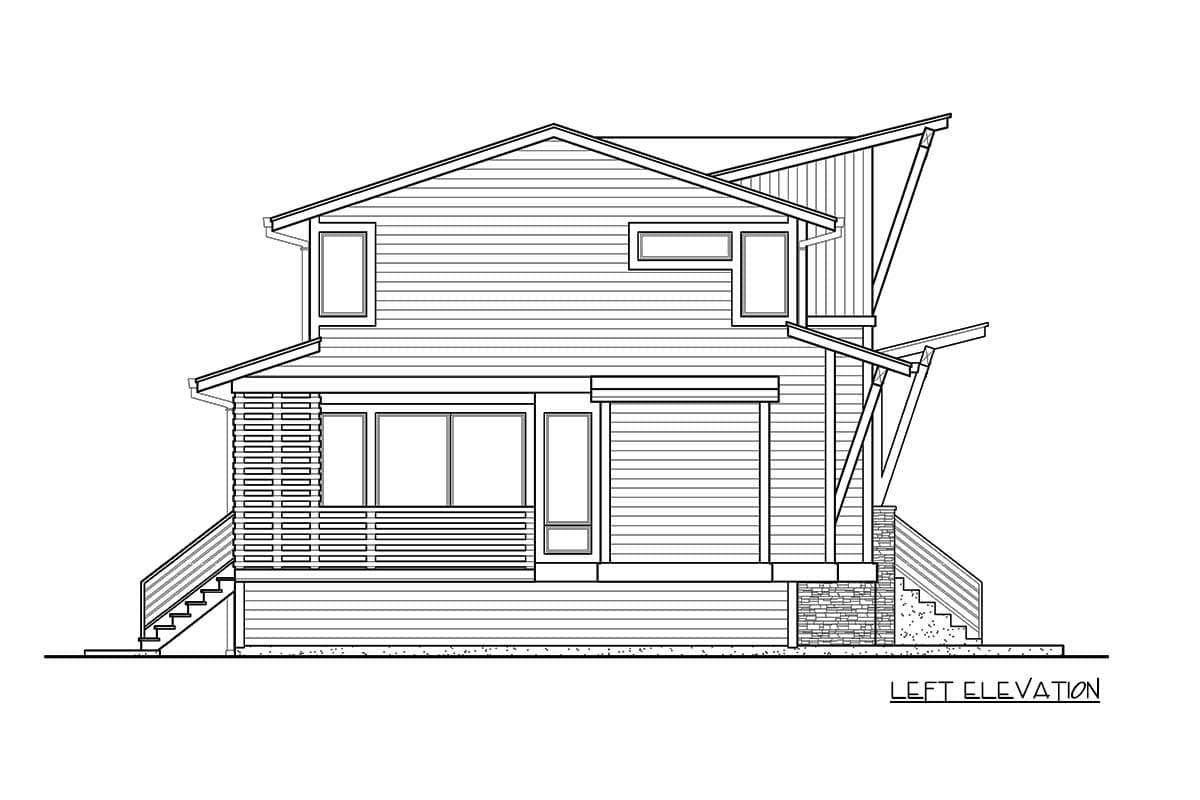 Plan 23569JD: Contemporary House Plan for Sloping Lot - Image #28 - Contemporary, Northwest