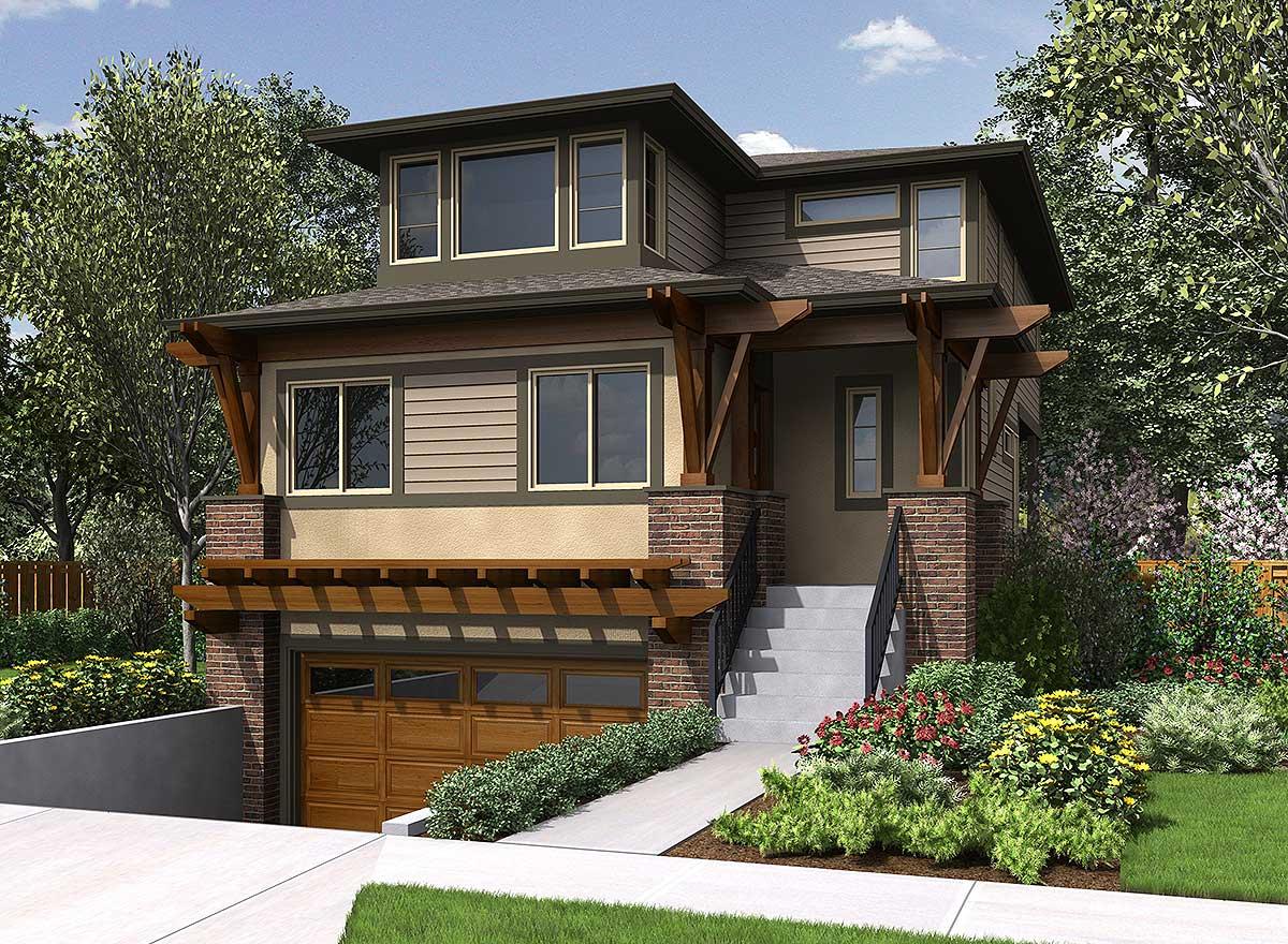 Plan 23574JD: Northwest House Plan for Front Sloping Lot - Image #20 - Craftsman, Northwest