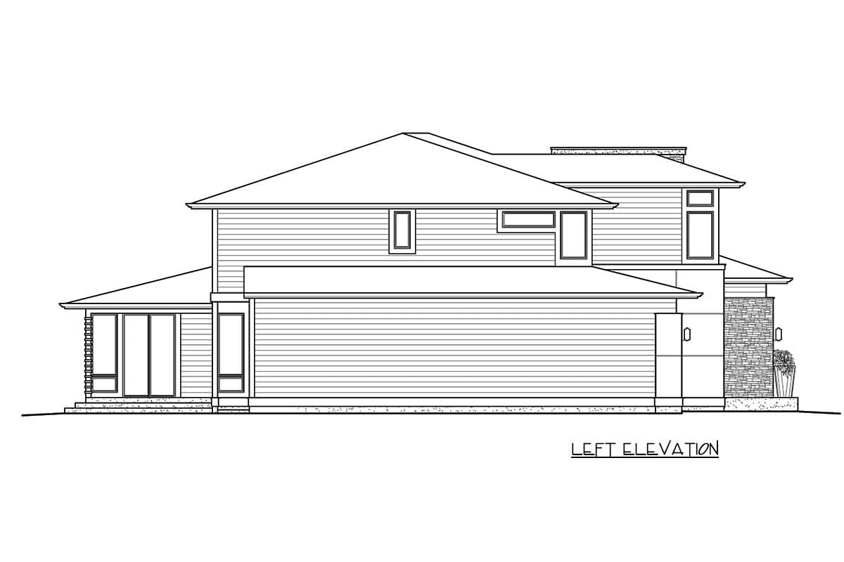 Plan 23577JD: Master Up Modern with Outdoor Living Area - Image #30 - Contemporary, Modern, Northwest, Prairie