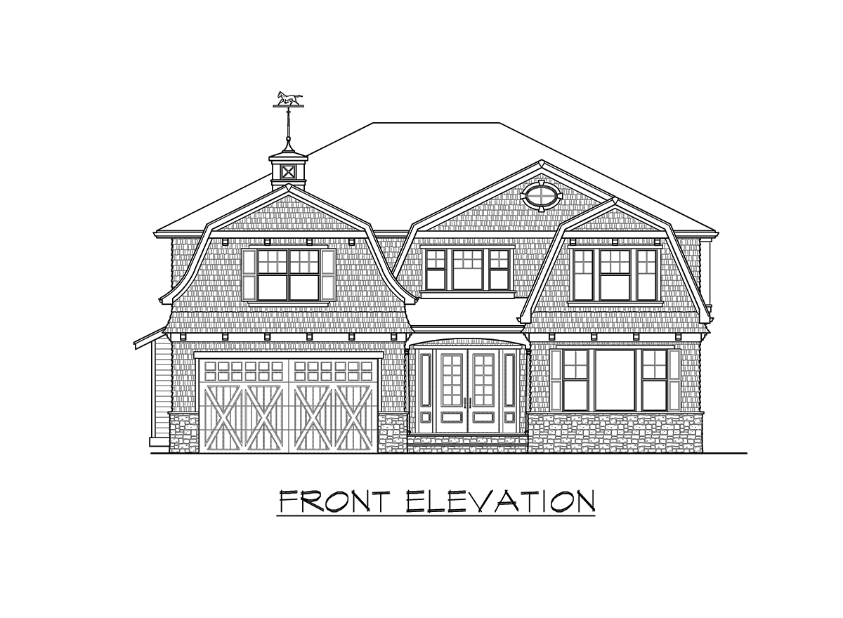 Plan 23582JD: Beautiful 4 Bed Gambrel House Plan - Image #20 - Country, Craftsman, Shingle