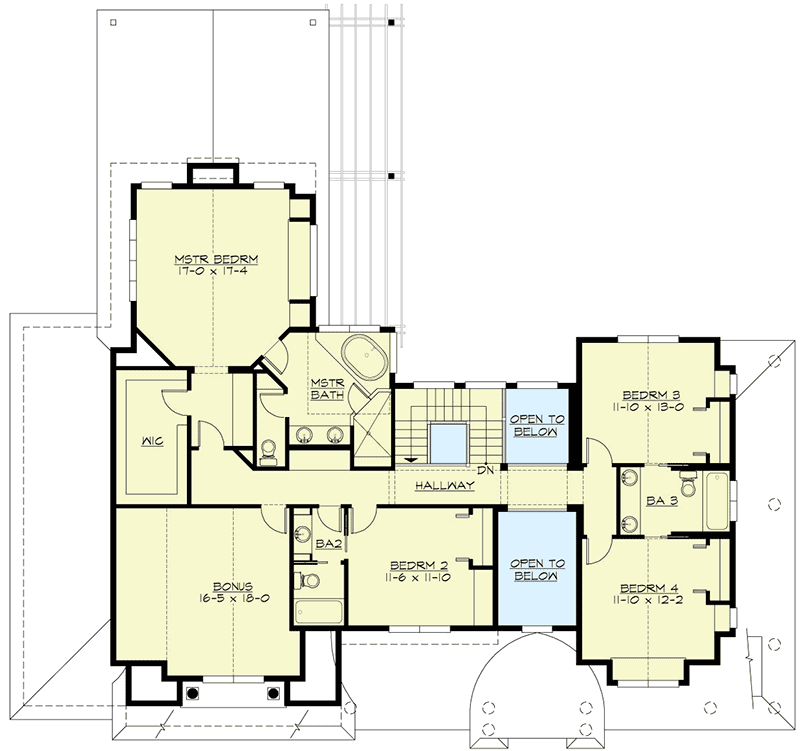 Plan 23584JD: Shingle Style House Plan with Stunning Curb Appeal - Floor Plan - 2nd Floor - Craftsman, Northwest, Shingle