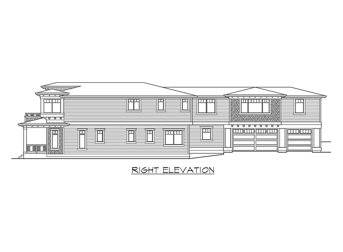Plan 23592JD: Unique Shingle Style House Plan - Image #25 - Northwest, Shingle