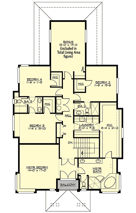 Plan 23595JD: Unique Shingle Style House Plan - Floor Plan - 2nd Floor - Northwest, Shingle
