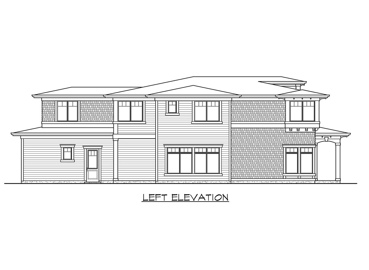 Plan 23595JD: Unique Shingle Style House Plan - Image #26 - Northwest, Shingle