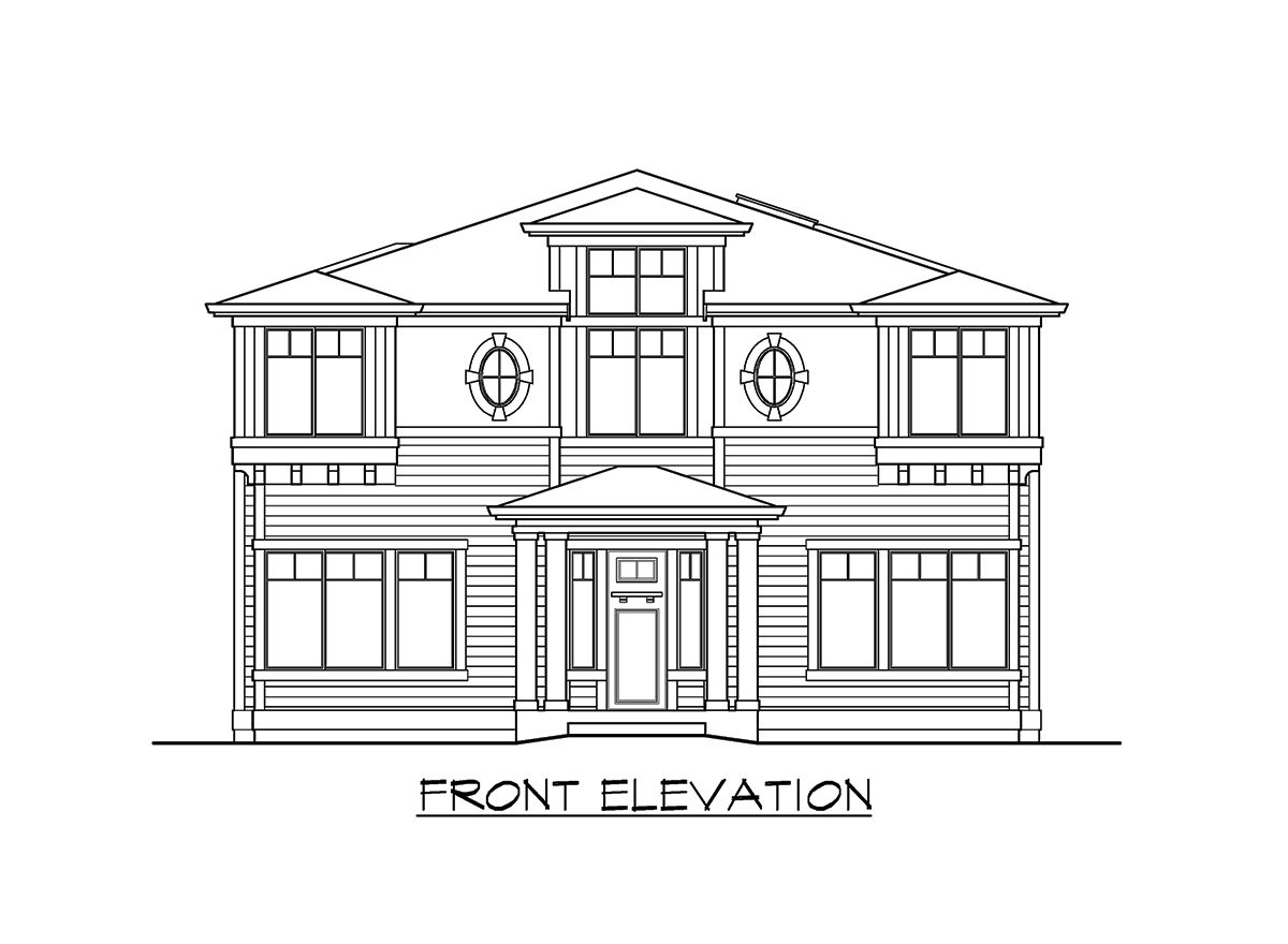 Plan 23596JD: Unique Shingle Style House Plan - Image #22 - Northwest, Shingle