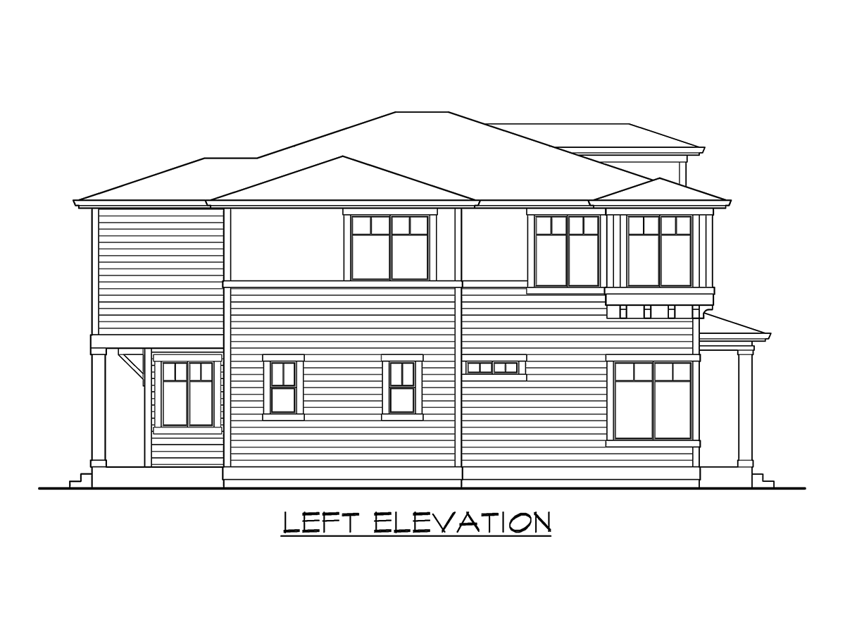 Plan 23596JD: Unique Shingle Style House Plan - Image #23 - Northwest, Shingle