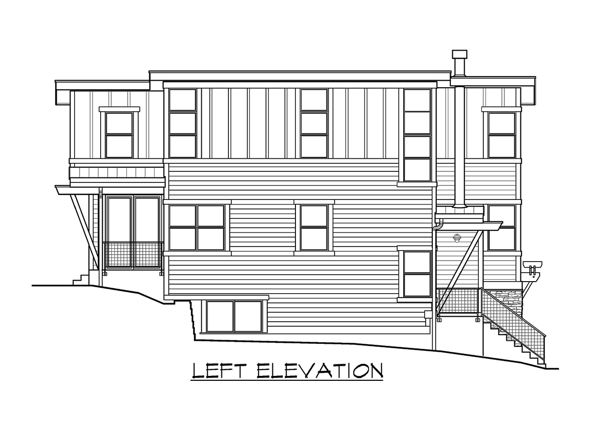 Plan 23597JD: Three Level Northwest House Plan - Image #22 - Contemporary, Modern, Northwest