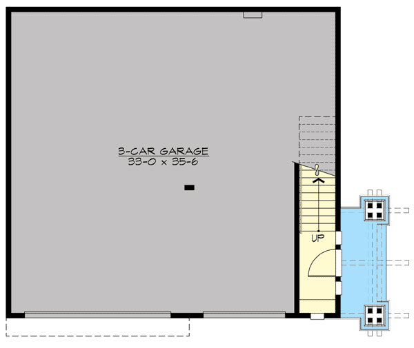 Plan 23602JD: Rustic Carriage House Plan - Floor Plan - Main Level - Carriage, Craftsman, Northwest, Rustic