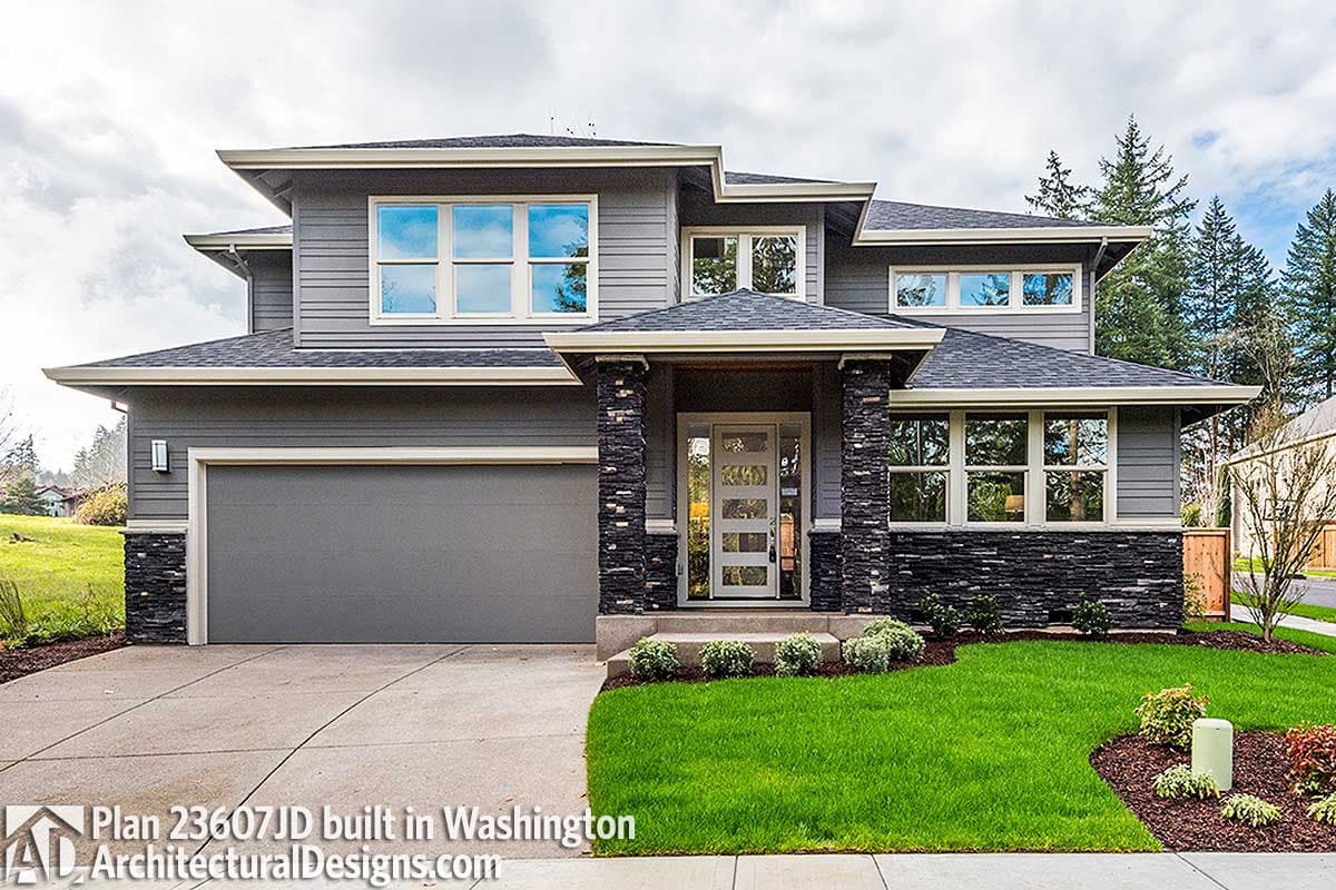 build gallery item - House Plan 23607JD comes to life in Washington!