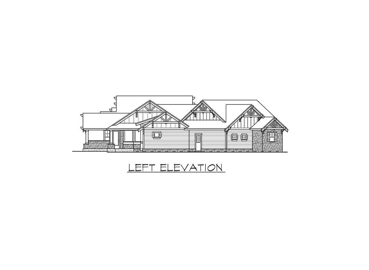 Plan 23609JD: One Story Mountain Ranch Home with Options - 3270 Sq Ft - Image #23 - Craftsman, Mountain, Northwest, Ranch
