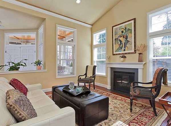 Plan 2361JD: Vaulted Living Room - Image #10 - Craftsman, Northwest