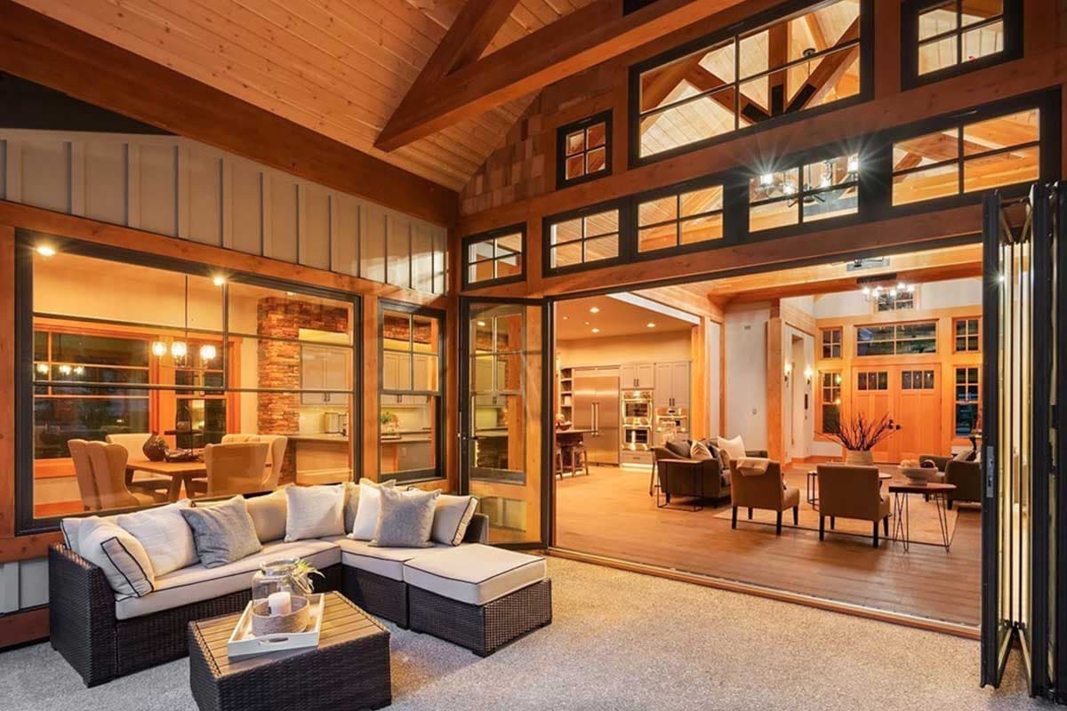 Plan 23610JD: High End Mountain House Plan with Bunkroom - 4620 Sq Ft - Image #4 - Country, Craftsman, Mountain, Northwest, Rustic