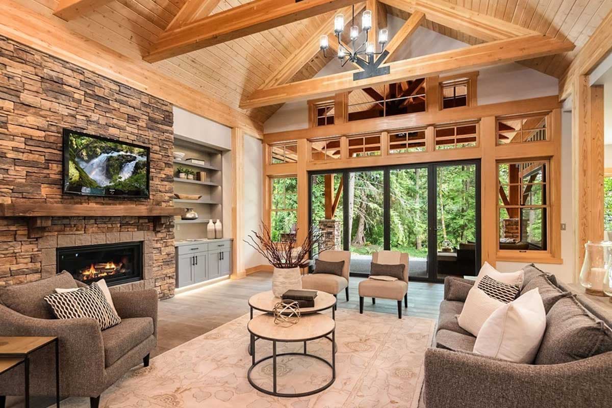 Plan 23610JD: High End Mountain House Plan with Bunkroom - 4620 Sq Ft - Image #8 - Country, Craftsman, Mountain, Northwest, Rustic