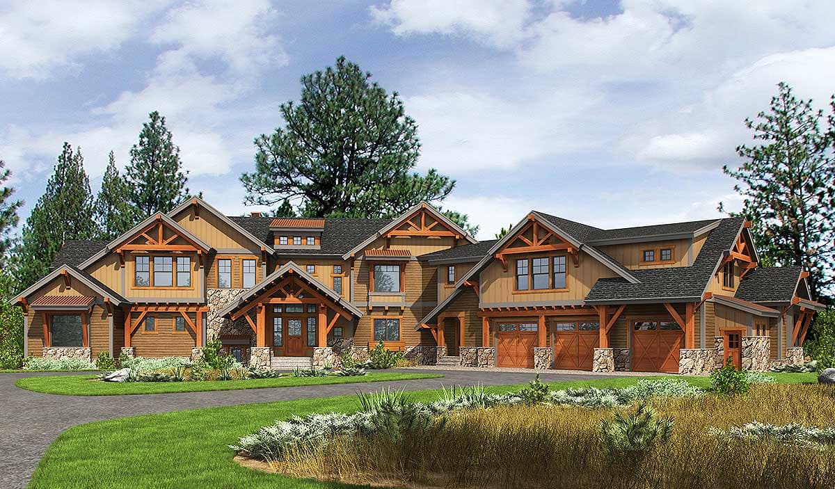 Plan 23612JD: Six Bedroom Mountain Retreat - Image #58 - Craftsman, Mountain, Northwest, Rustic