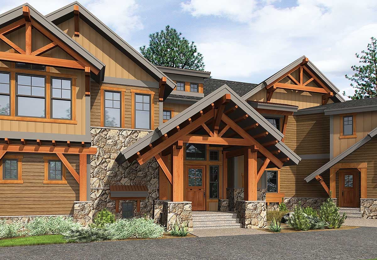 Plan 23612JD: Six Bedroom Mountain Retreat - Image #61 - Craftsman, Mountain, Northwest, Rustic