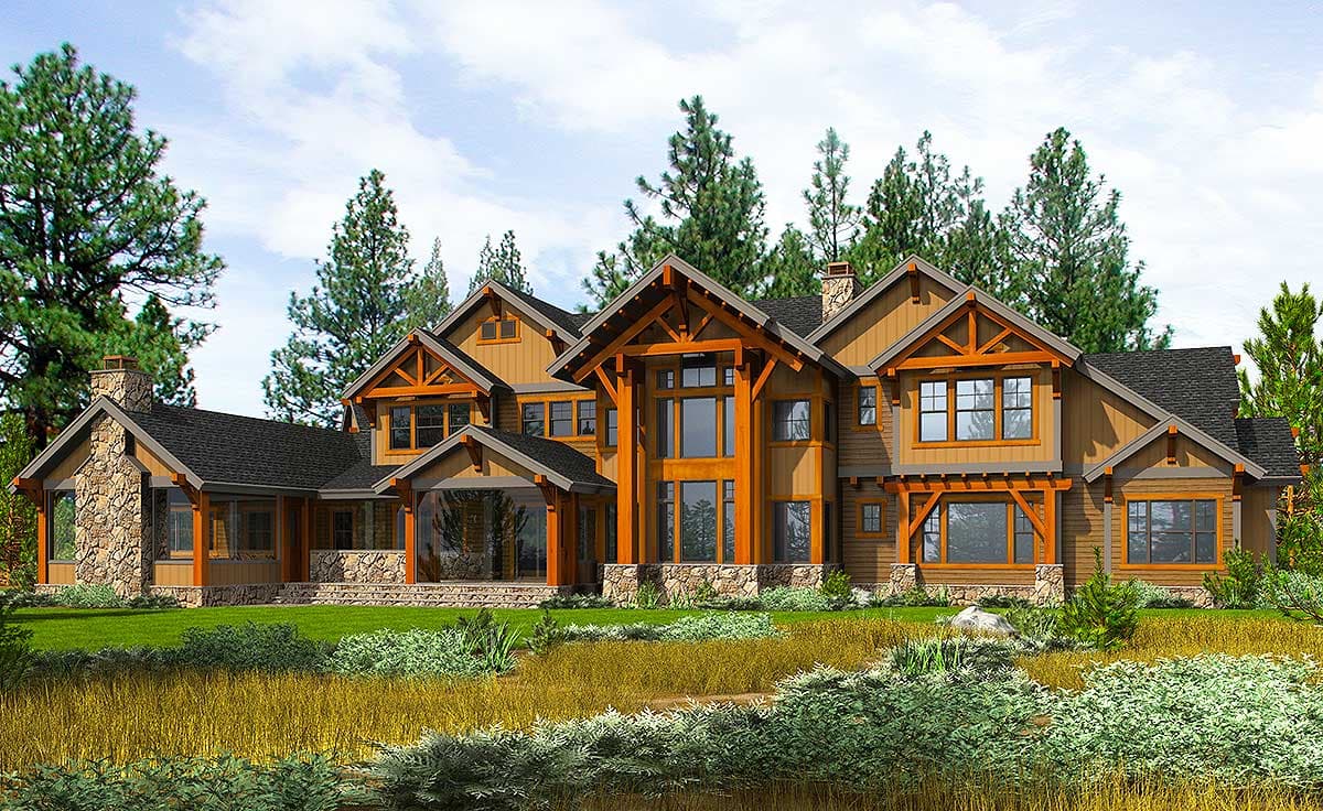 Plan 23612JD: Six Bedroom Mountain Retreat - Image #60 - Craftsman, Mountain, Northwest, Rustic