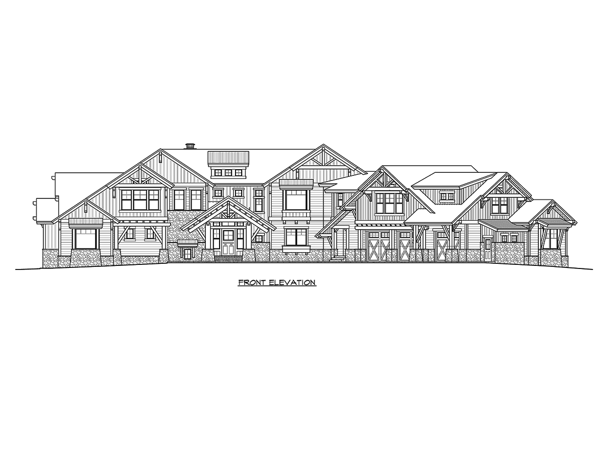 Plan 23612JD: Six Bedroom Mountain Retreat - Image #65 - Craftsman, Mountain, Northwest, Rustic