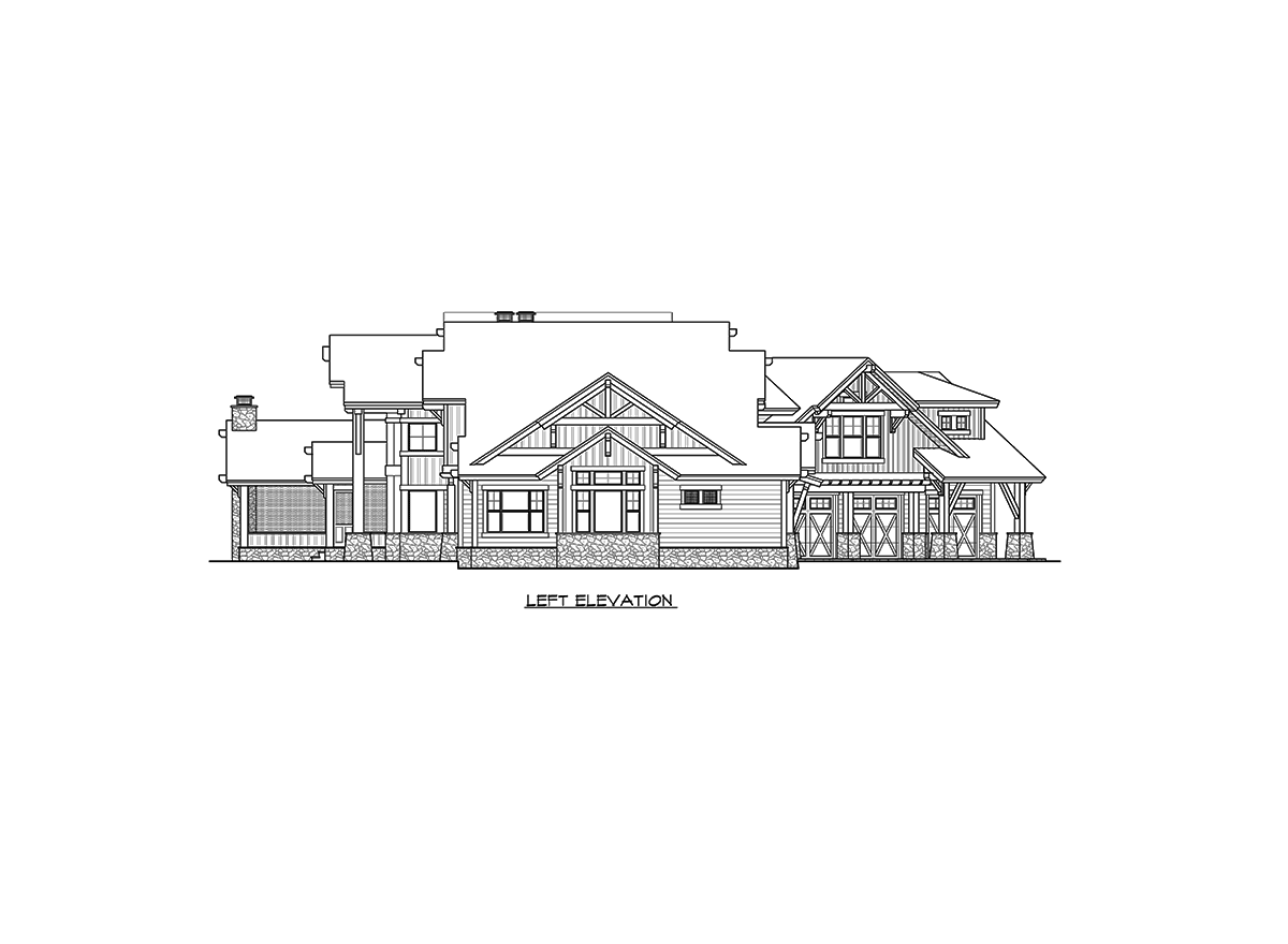 Plan 23612JD: Six Bedroom Mountain Retreat - Image #66 - Craftsman, Mountain, Northwest, Rustic