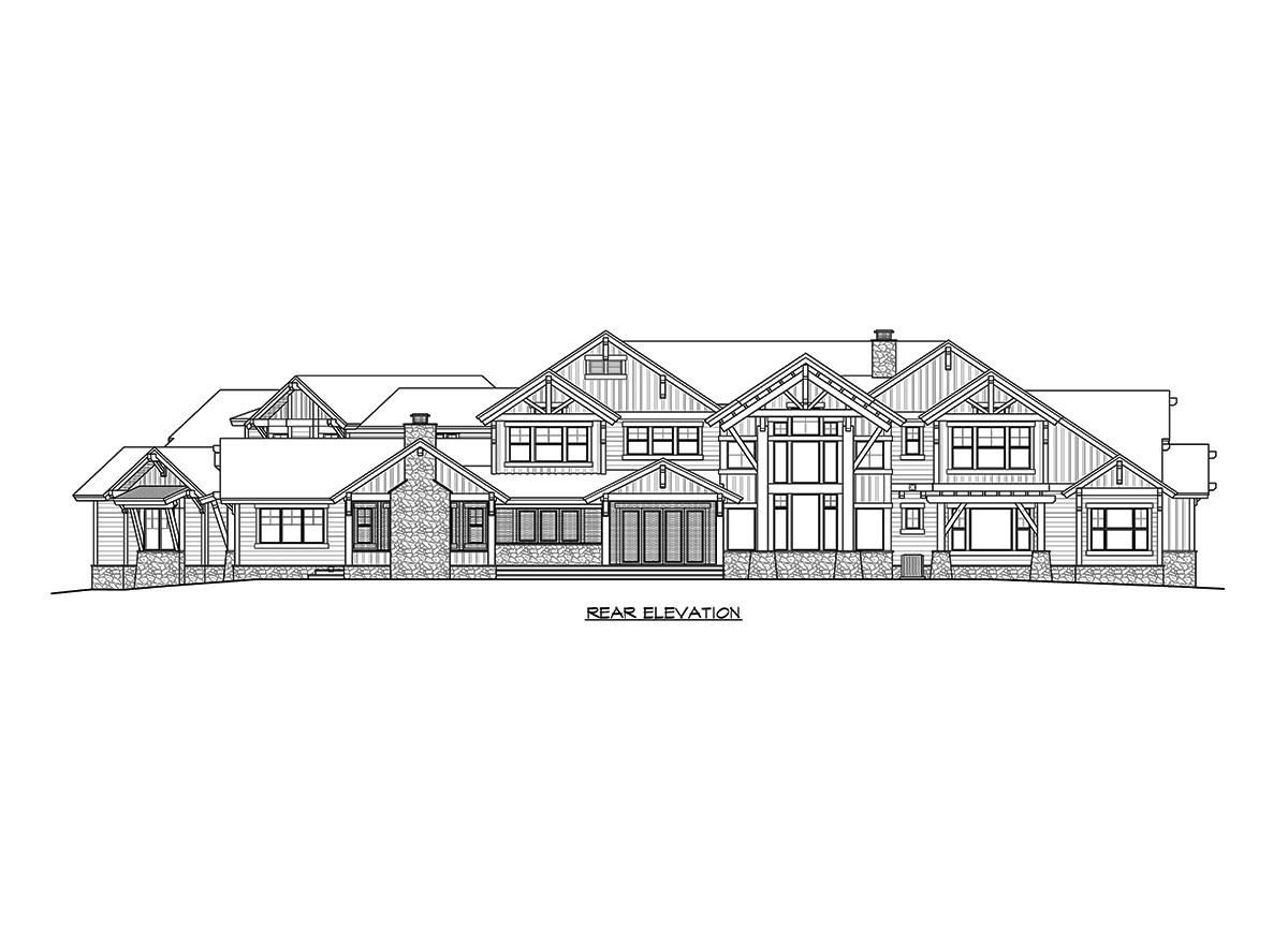 Plan 23612JD: Six Bedroom Mountain Retreat - Image #67 - Craftsman, Mountain, Northwest, Rustic