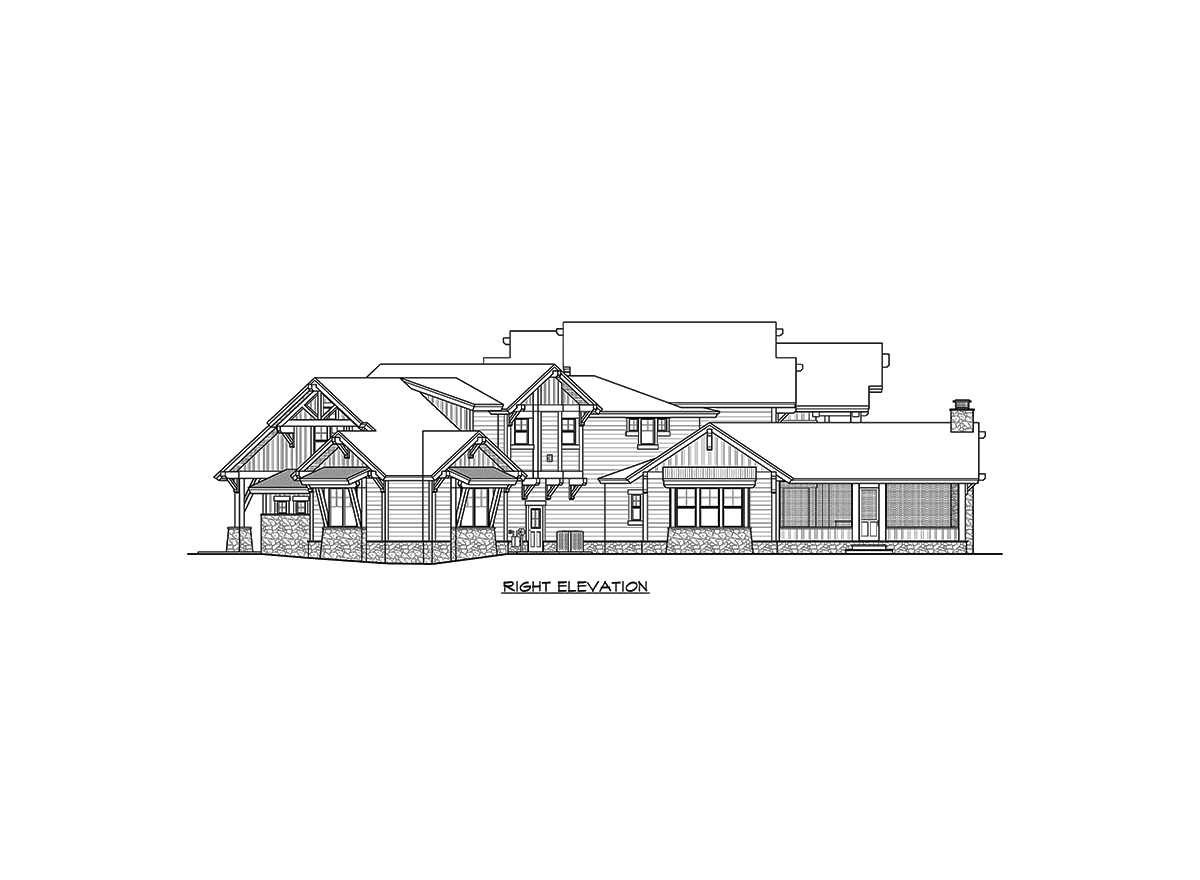 Plan 23612JD: Six Bedroom Mountain Retreat - Image #68 - Craftsman, Mountain, Northwest, Rustic