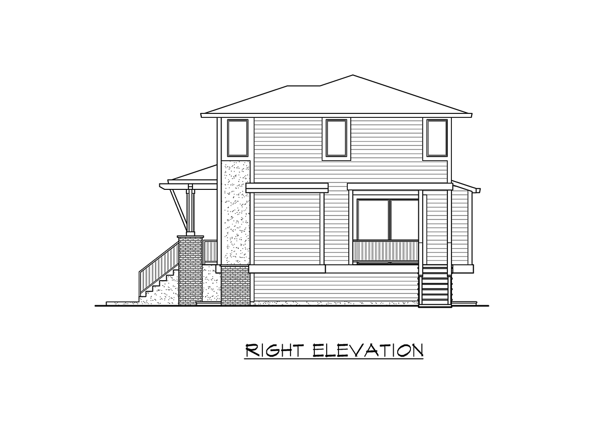 Plan 23615JD: 4-Bed Modern House Plan with Drive Under Garage - Image #30 - Contemporary, Modern, Northwest, Prairie
