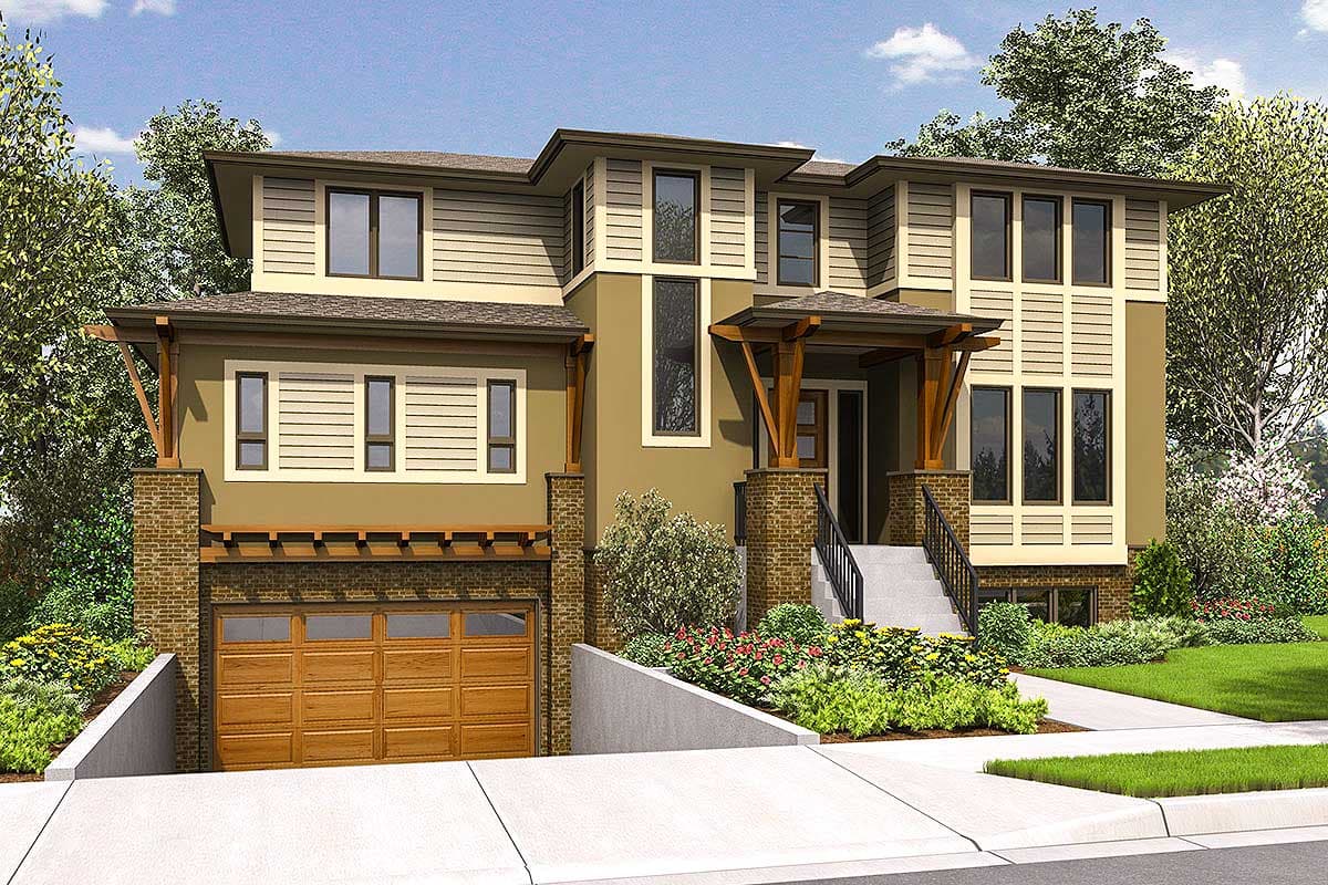 Plan 23615JD: 4-Bed Modern House Plan with Drive Under Garage - Image #26 - Contemporary, Modern, Northwest, Prairie