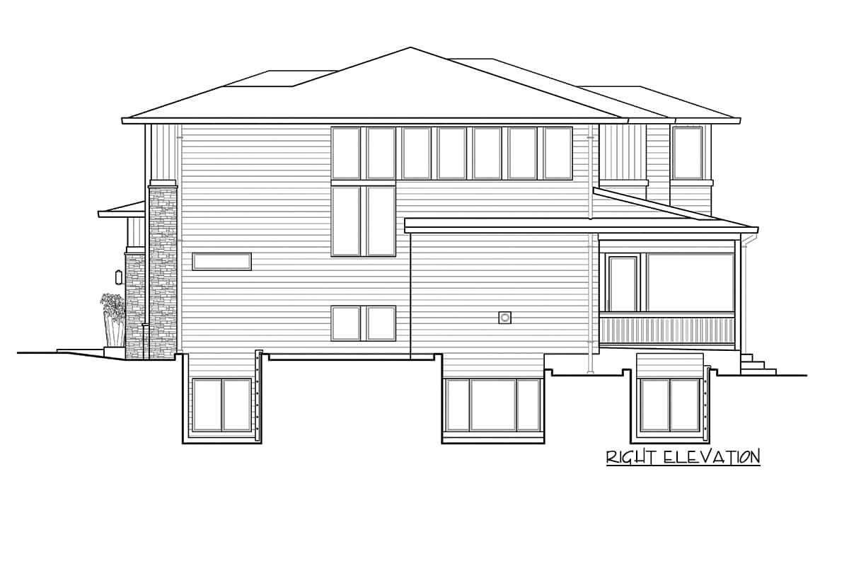 Plan 23617JD: Modern Prairie House Plan with Stadium Seating in Home Theater - 4787 Sq Ft - Image #24 - Modern, Northwest, Prairie