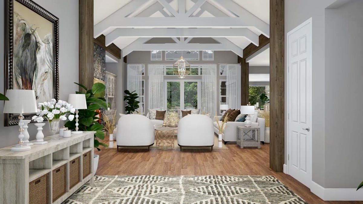 Plan 23623JD: 4 Bed Mountain Home Plan with Bonus Bunk Room - 4530 Sq Ft - Image #9 - Craftsman, Mountain, Northwest, Ranch, Rustic