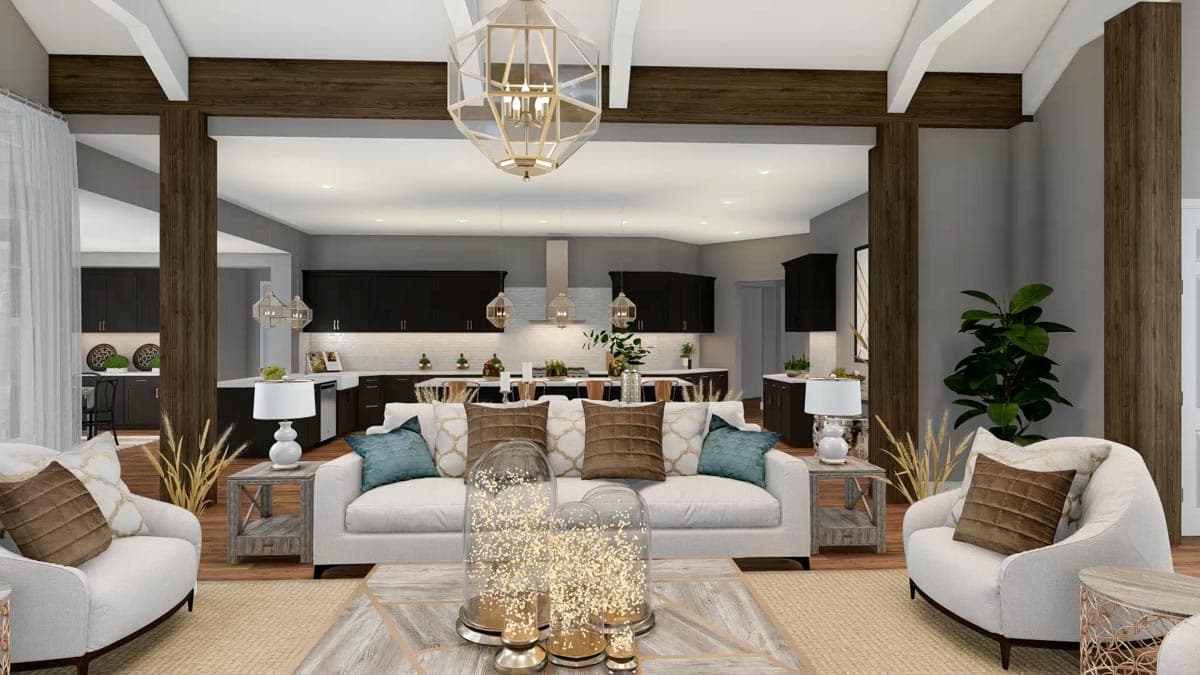 Plan 23623JD: 4 Bed Mountain Home Plan with Bonus Bunk Room - 4530 Sq Ft - Image #13 - Craftsman, Mountain, Northwest, Ranch, Rustic