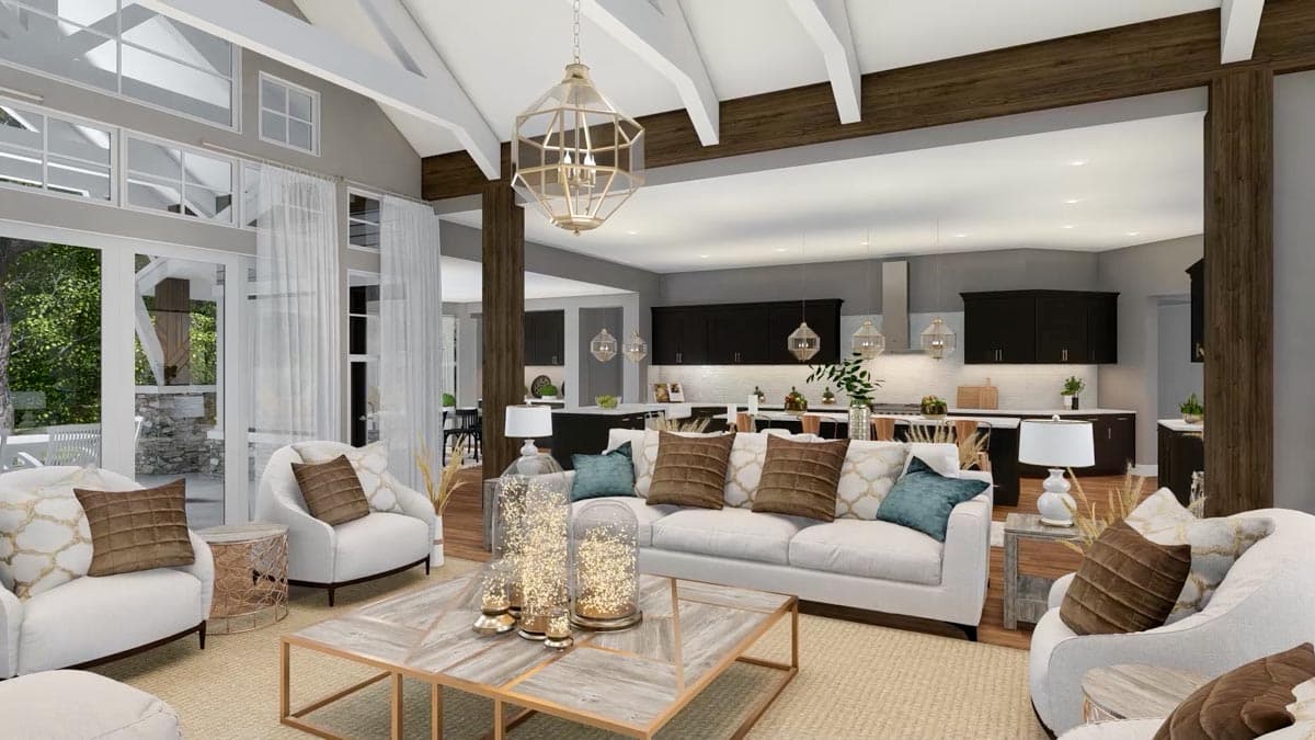 Plan 23623JD: 4 Bed Mountain Home Plan with Bonus Bunk Room - 4530 Sq Ft - Image #14 - Craftsman, Mountain, Northwest, Ranch, Rustic