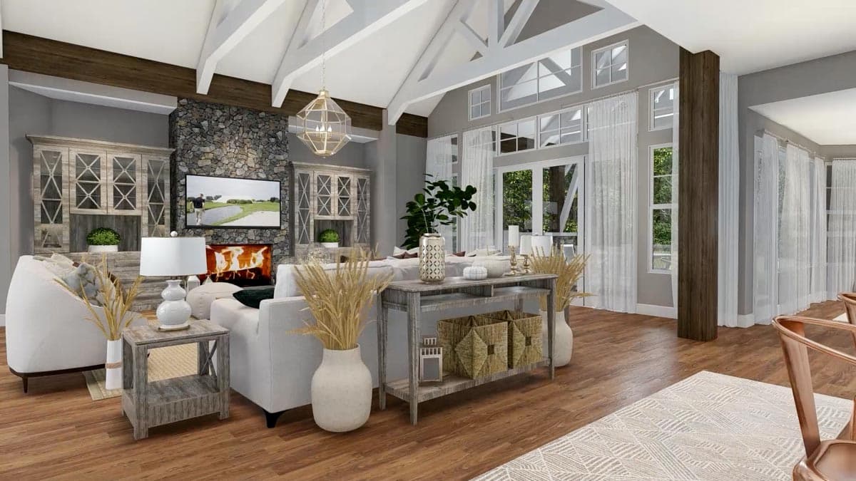 Plan 23623JD: 4 Bed Mountain Home Plan with Bonus Bunk Room - 4530 Sq Ft - Image #15 - Craftsman, Mountain, Northwest, Ranch, Rustic