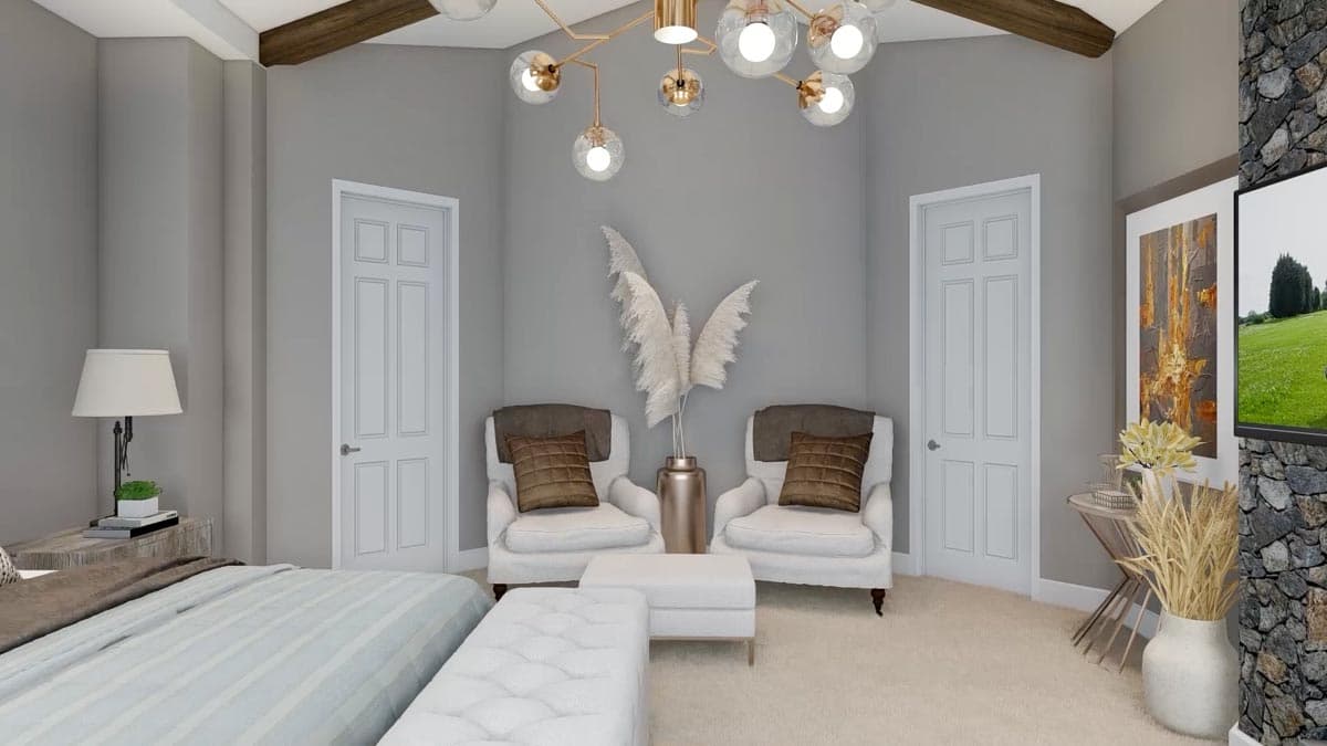 Plan 23623JD: 4 Bed Mountain Home Plan with Bonus Bunk Room - 4530 Sq Ft - Image #22 - Craftsman, Mountain, Northwest, Ranch, Rustic