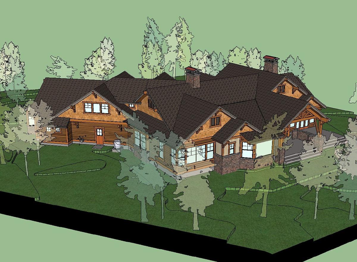 Plan 23623JD: 4 Bed Mountain Home Plan with Bonus Bunk Room - 4530 Sq Ft - Image #37 - Craftsman, Mountain, Northwest, Ranch, Rustic