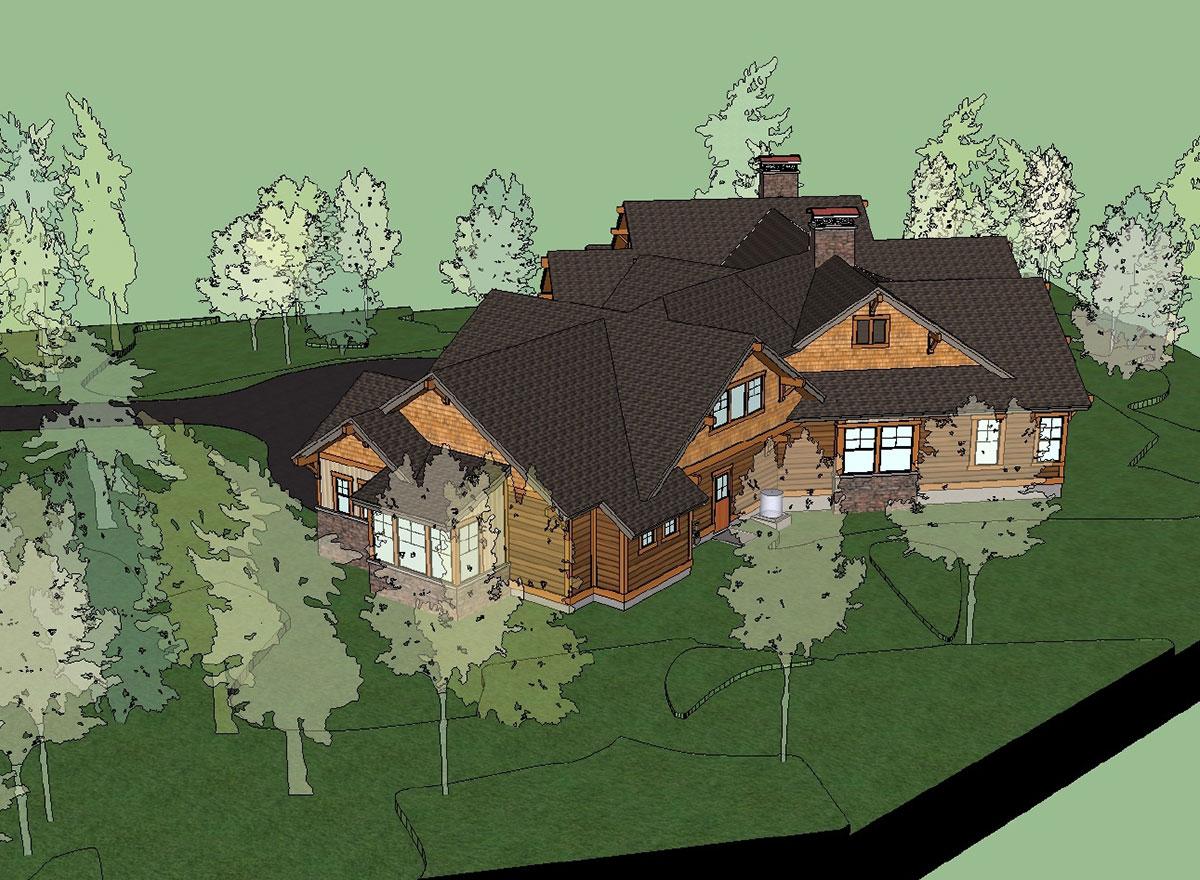 Plan 23623JD: 4 Bed Mountain Home Plan with Bonus Bunk Room - 4530 Sq Ft - Image #38 - Craftsman, Mountain, Northwest, Ranch, Rustic