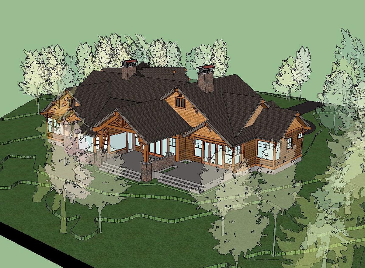 Plan 23623JD: 4 Bed Mountain Home Plan with Bonus Bunk Room - 4530 Sq Ft - Image #36 - Craftsman, Mountain, Northwest, Ranch, Rustic