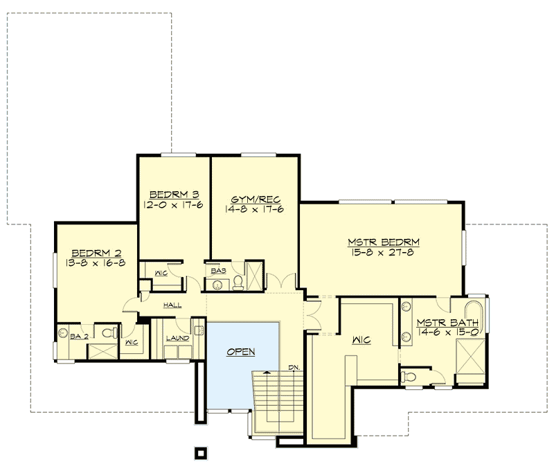 Plan 23624JD: Luxurious Contemporary House Plan - Floor Plan - 2nd Floor - Modern, Northwest
