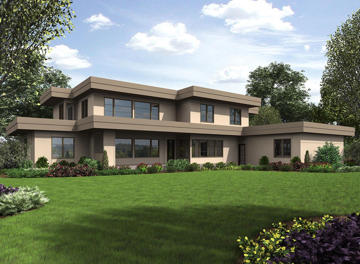 Plan 23624JD: Luxurious Contemporary House Plan - Image #24 - Modern, Northwest