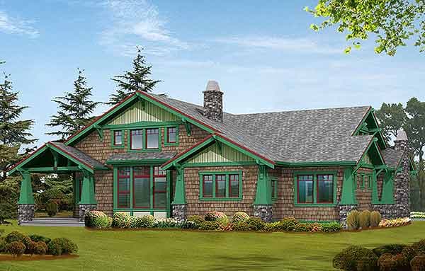 Plan 2374JD: 4 Bed Rambler with Vaulted Great Room - Image #29 - Craftsman, Northwest, Shingle