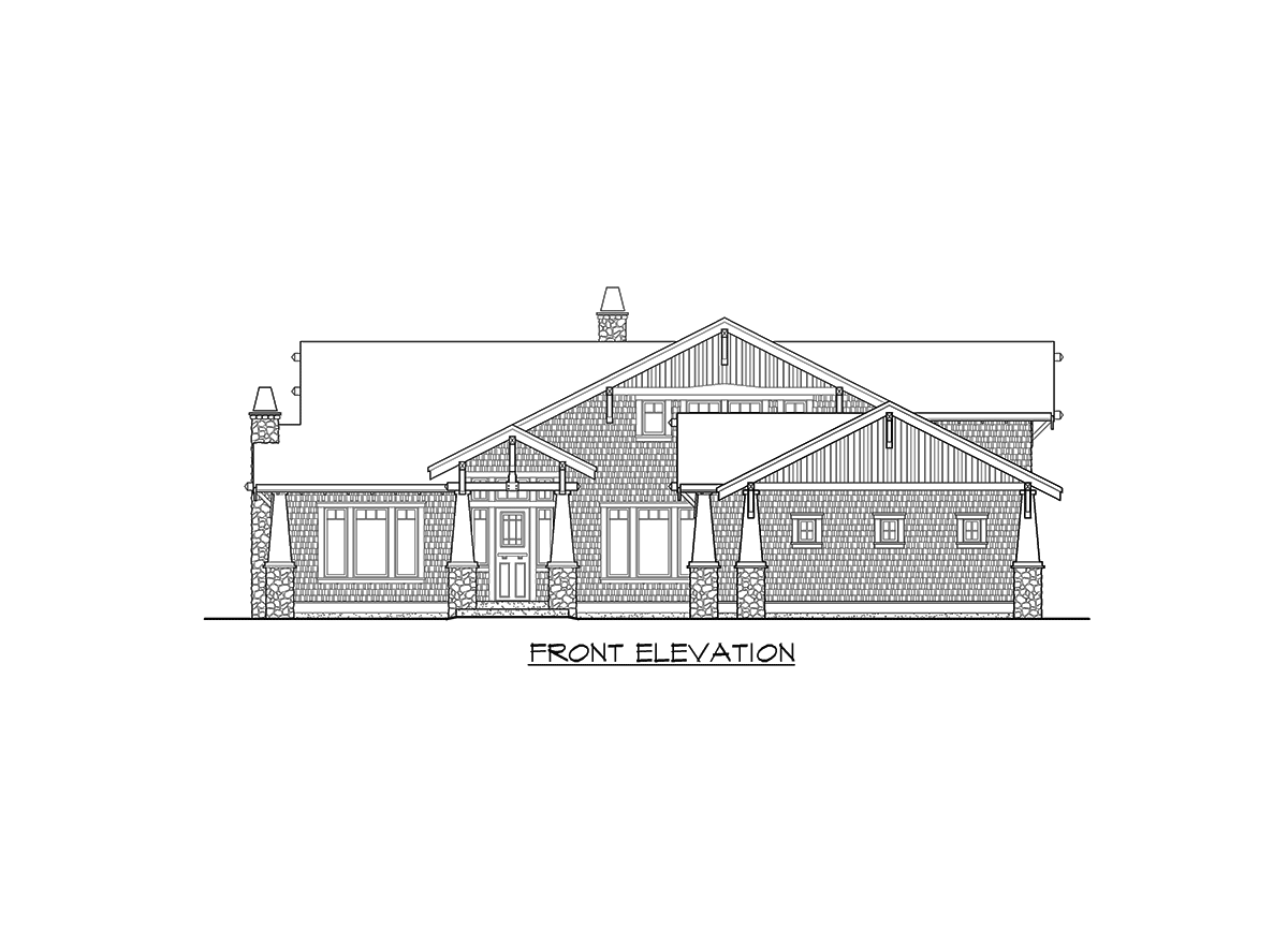 Plan 2374JD: 4 Bed Rambler with Vaulted Great Room - Image #30 - Craftsman, Northwest, Shingle