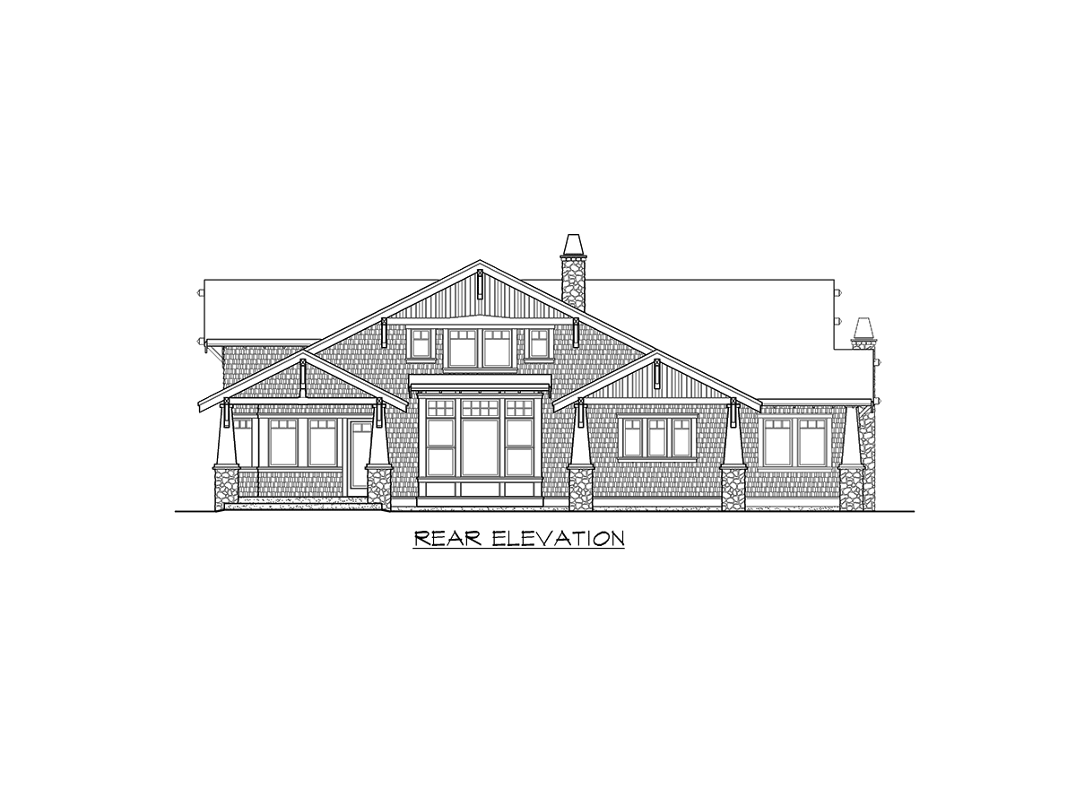 Plan 2374JD: 4 Bed Rambler with Vaulted Great Room - Image #32 - Craftsman, Northwest, Shingle
