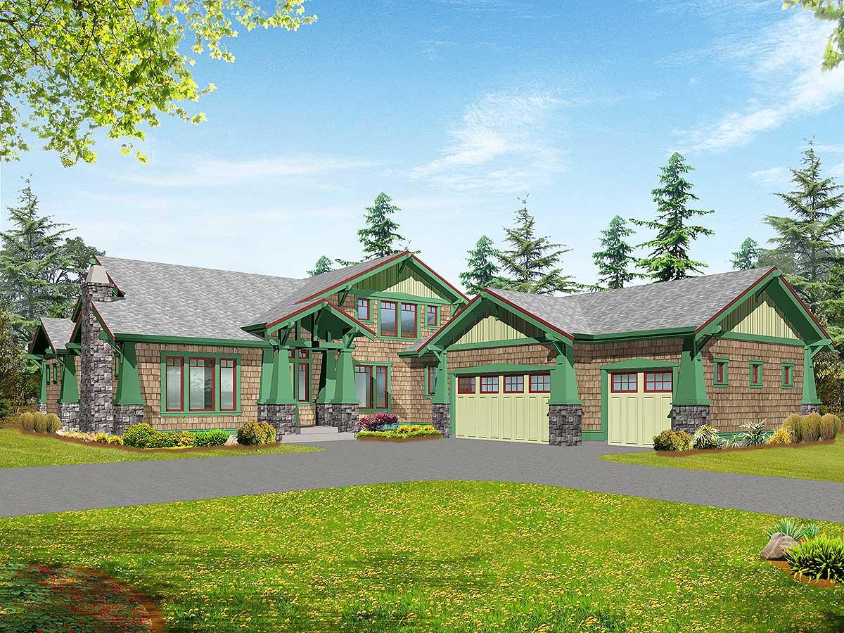 Plan 2374JD: 4 Bed Rambler with Vaulted Great Room - Image #28 - Craftsman, Northwest, Shingle