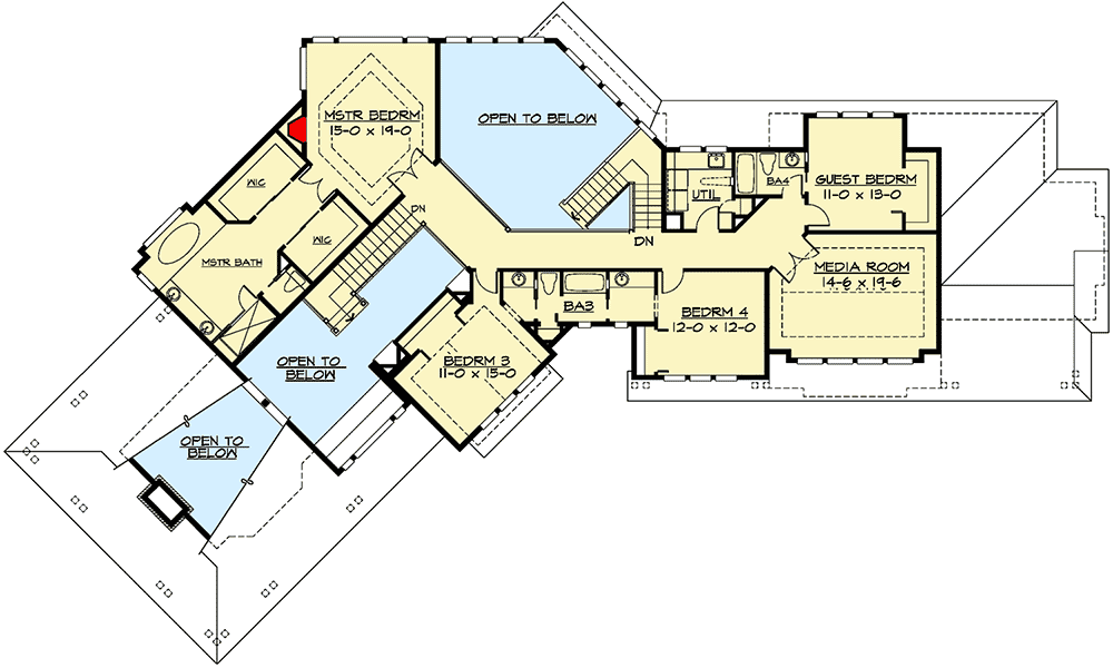 Plan 2378JD: Secluded Master Suite with Fireplace - Floor Plan - 2nd Floor - Craftsman, Northwest, Shingle