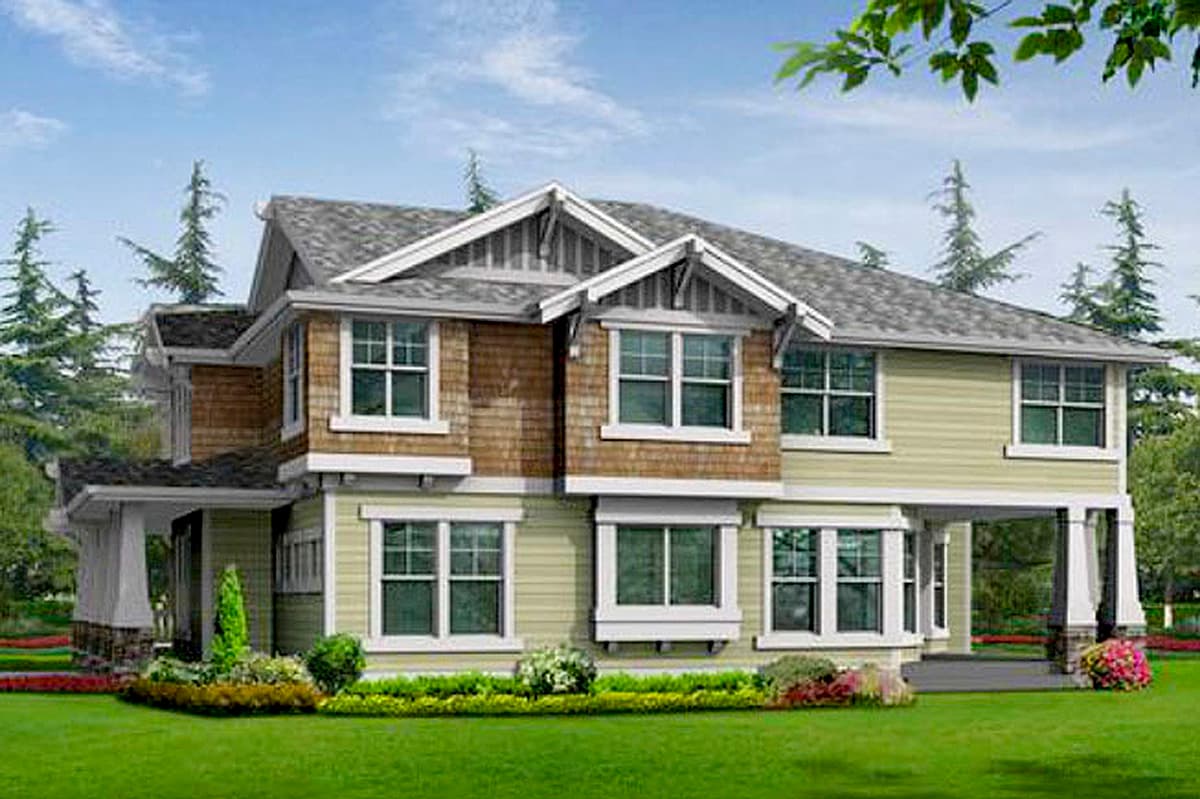 Plan 2380JD: Grand Craftsman House Plan with Wraparound Porch - 4450 Sq Ft - Image #25 - Craftsman, Northwest