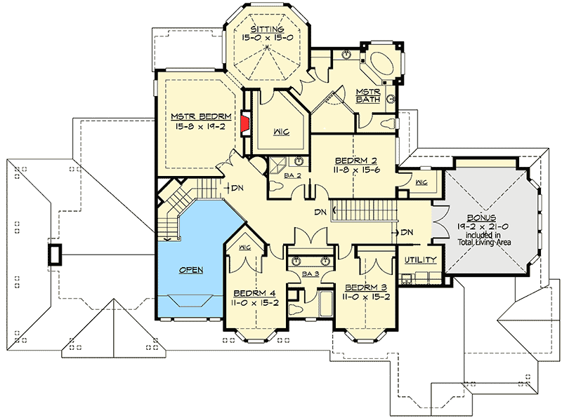 Plan 2387JD: Luxury Master Suite with Sitting Room & Fireplace - Floor Plan - 2nd Floor - Craftsman, Northwest, Shingle
