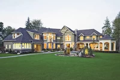 Luxurious Shingle-Style Home Plan